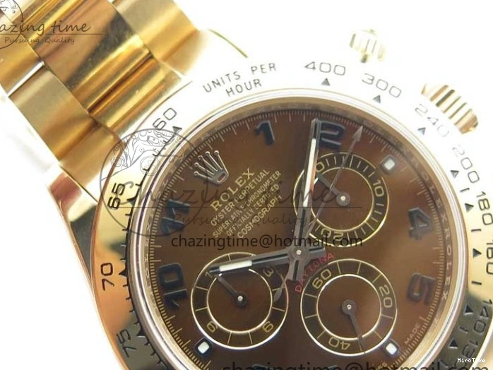 MiroTime 0421 Daytona 116508 RG Noob 1:1 Best Edition 904L SS Case and Bracelet RG Dial Numbers SA Comfortable 2704